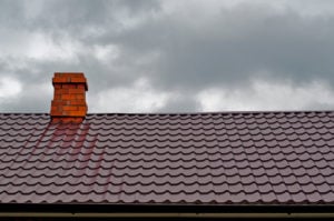 chimney with metal roof